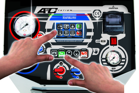 Станция автоматическая для заправки автомобильных кондиционеров RR800Touch