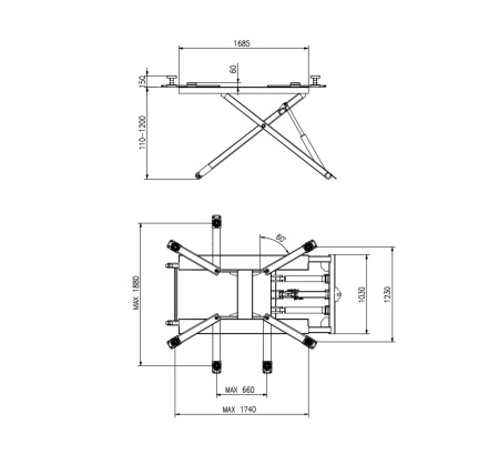 Подъемник ножничный F27
